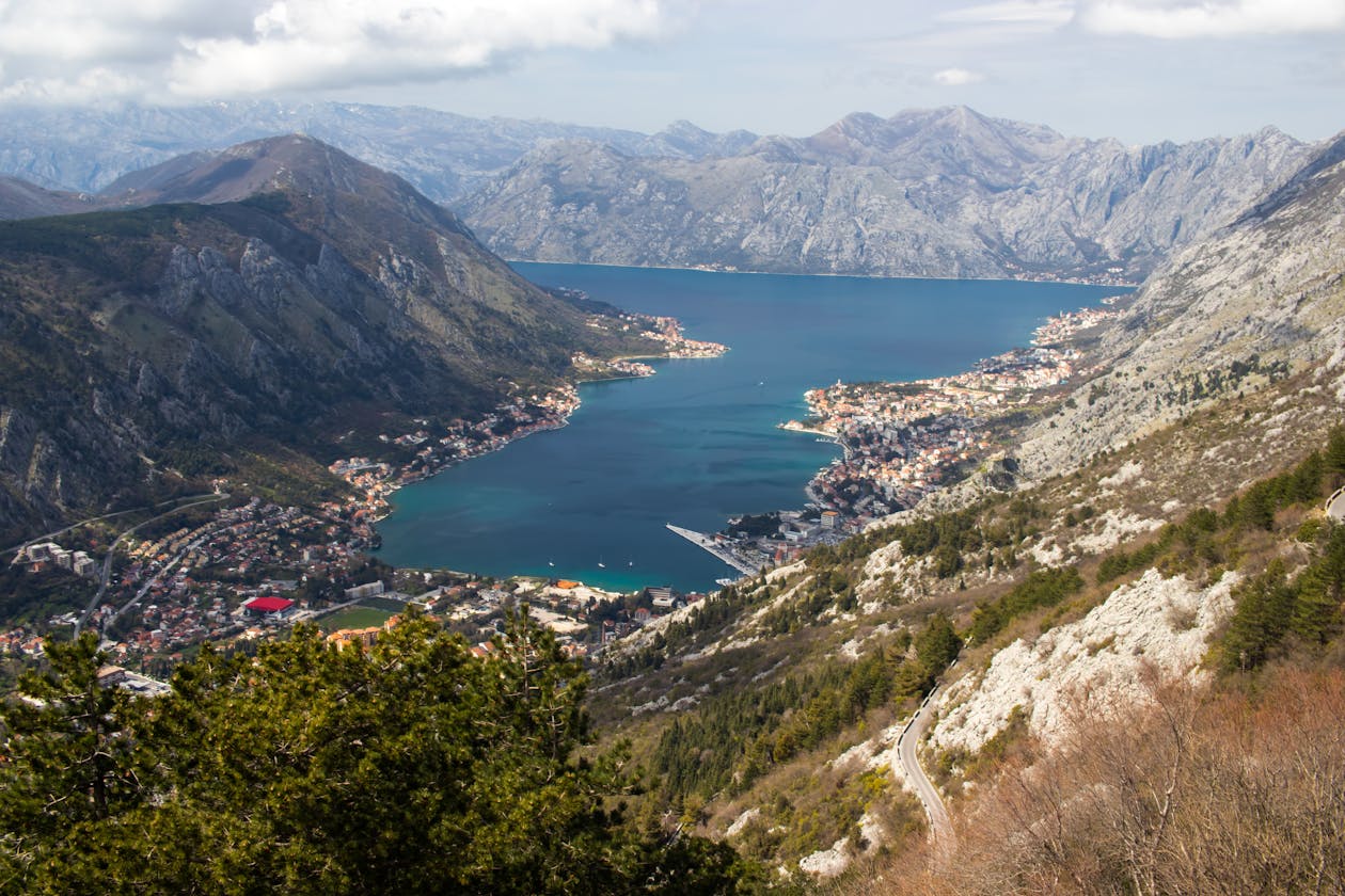 Bay of Kotor landscape near Perast